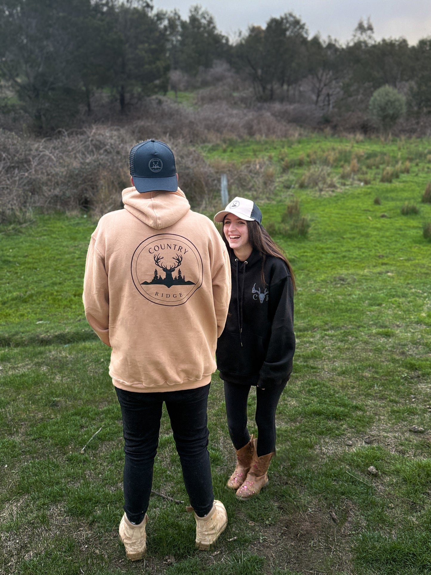 Beige Signature Hoodie